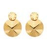 Maxi Brinco Orgânico Dourado - Design Martellado (Ultraleve 1g)