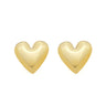 Brinco Coração Dourado Essencial Animia - Liso e Polido - 2,7cm