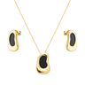 Conjunto Dourado Orgânico Preto