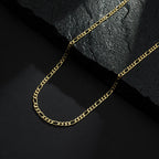 Corrente Dourada Masculina Elo 3 por 1 – 4mm - Galeria