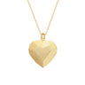 Colar Coração Geométrico Animia - Dourado Moderno com Traços Retos - 45cm