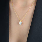 Colar Dourado de Zircônia em Formato de Coração - Galeria