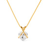 Colar Heart Shine Animia: Dourado com Zircônia Coração
