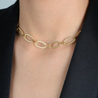 Chocker Dourada Corrente com Extensor - Galeria