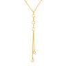 Colar Gravatinha Aura Animia: Dourado com Pontos de Luz