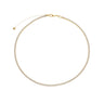 Colar Choker Riviera Dourado Zircônias | Banho Ouro 24K Premium Antialérgico