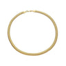 Choker Malha Lacraia Dourada - Efeito Líquido (Banho Ouro 24k)
