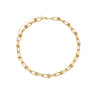 Colar Choker Dourado Elos Largos | Banho Ouro 24K Premium Antialérgico