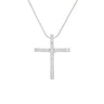 Colar Cruz Clássica Cravejada - Prata 925 (Proteção e Luz)
