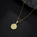 Pingente Dourado Medalha de São Jorge - Galeria