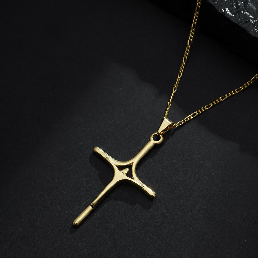 Pingente Dourado Crucifixo - Galeria