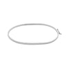 Pulseira Bracelete Oval Prata 925 | Design Minimalista e Elegante