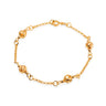 Pulseira Esferas de Luz Animia: Elo Português Dourado