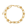 Pulseira Elos U Bold Dourada - Design Industrial (Banho Ouro 24k)