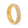 Anel Aparador Dourado Cravejado de Zircônias