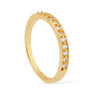 Anel Aparador Elegance Animia: Dourado com Zircônias Cravejadas
