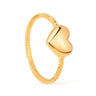 Anel de Falange Coração Animia: Dourado Minimalista