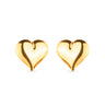 Brinco Coração Animia: Dourado Puro Amor