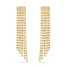 Brinco Cascata de Luz Animia: Dourado com Strass Cintilante