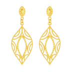 Brinco Dourado Folha de Gala