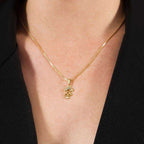 Colar Dourado Filha com Zircônia - Galeria