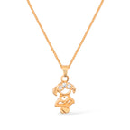 Colar Dourado Filha com Zircônia