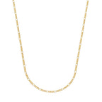 Corrente Dourada Masculina Elo 3 por 1 – 3mm