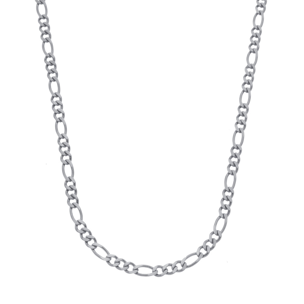 Corrente Prateada Masculina Elo 3 por 1 – 4mm
