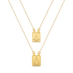 Escapulário Dourado Masculino Tradicional