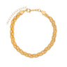 Pulseira Elos Trançados Animia: Dourada Luxo