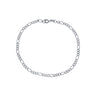 Pulseira Masculina Elo 3x1 Prateada 4mm | Banhada a Ródio Antialérgico | Estilo e Durabilidade