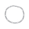 Pulseira Masculina Elo 3x1 Prateada 5mm | Ródio Premium Antialérgico | Estilo Robusto